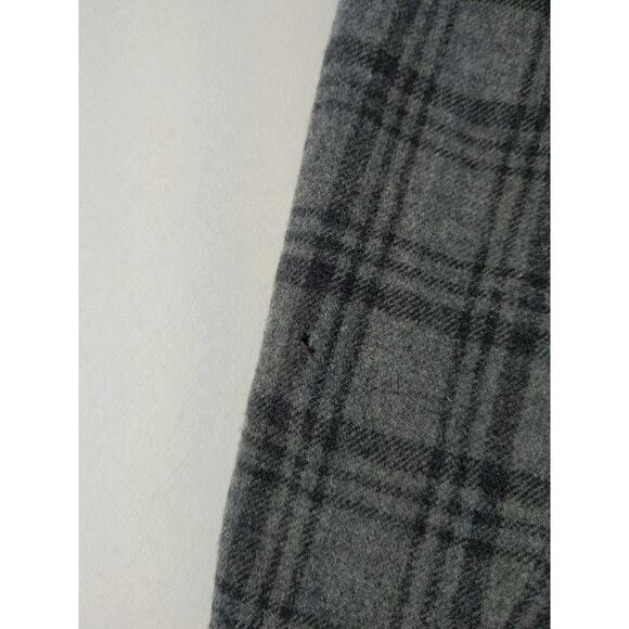 Womans Vintage Pendleton 100% Virgin Wool Blazer Jacket Gray & Black Plaid - Picture 7 of 11